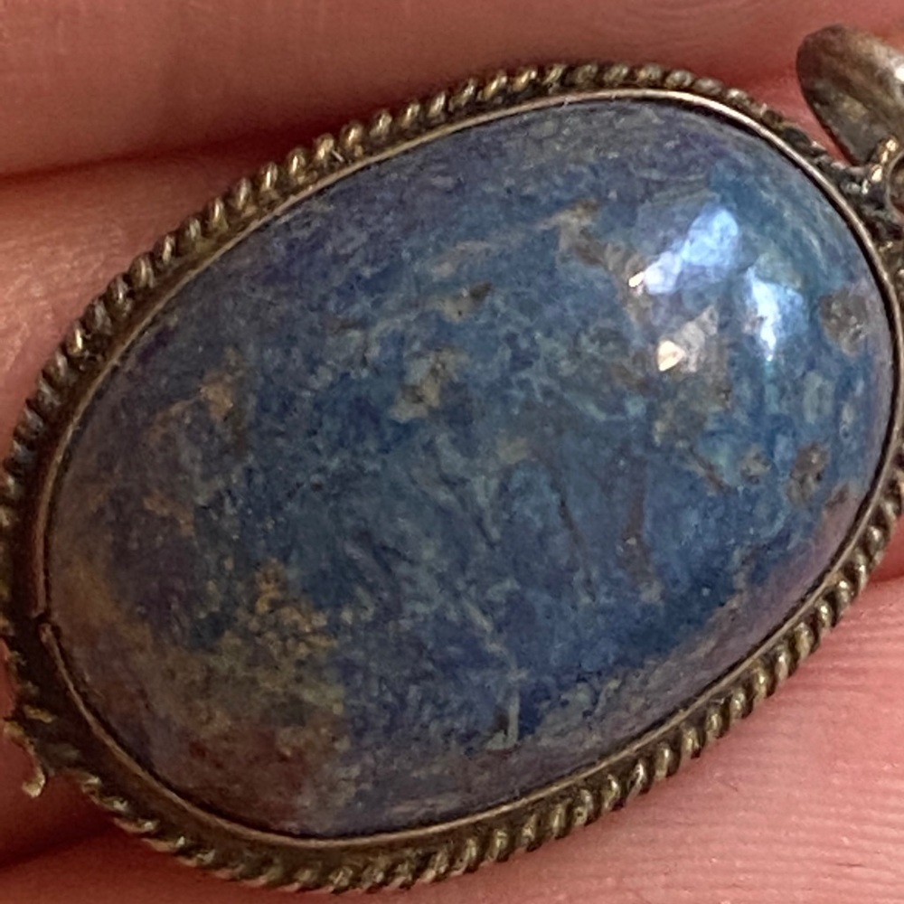 Vintage Lapis pendant - Picture 10 of 15